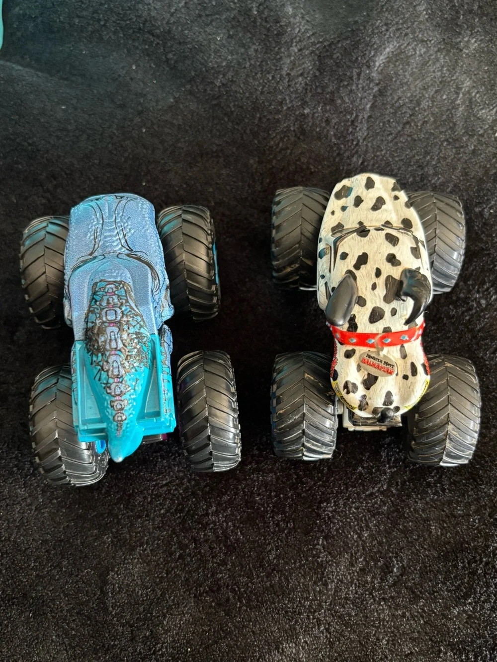 Monster Jam Trucks Hot Wheels Bundle Of 2 Mega Rex & Mutt Dalmation Play/Collect